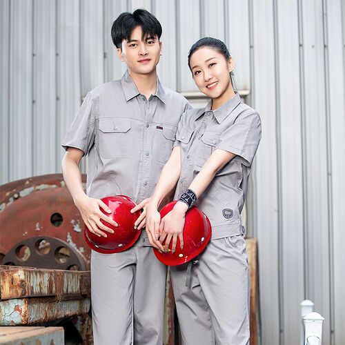 建筑工地工作服夏季套装男工厂搬运工耐磨劳保服维修工人定制
