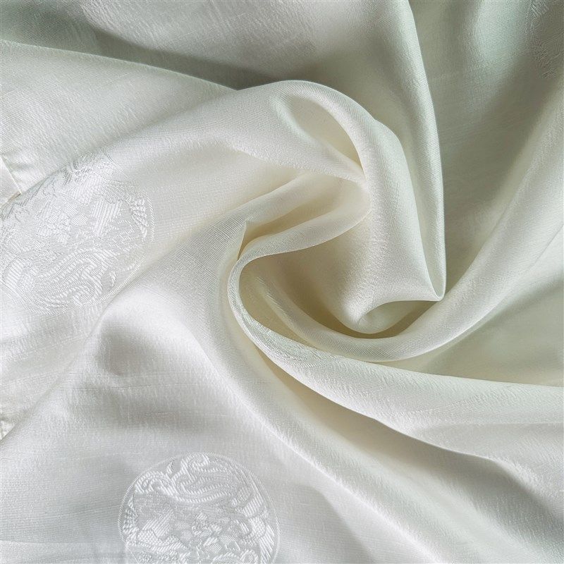 华传雨丝绸丝巾手工扎染diy材料草木染植物染色提花圆花兰花白胚