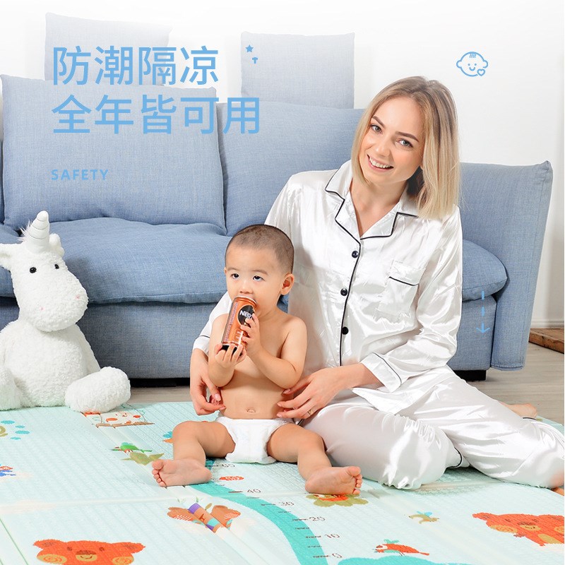 地板垫打地铺无味静音地垫婴儿爬行垫可折叠安全阳台垫子
