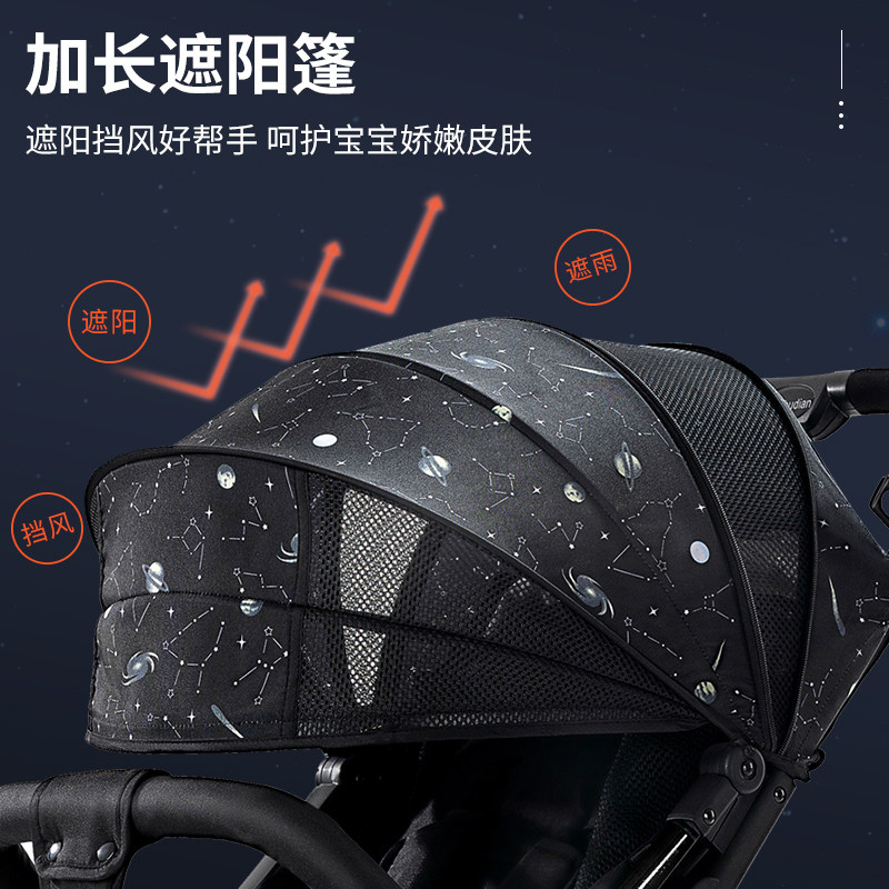 婴儿推车可坐可躺轻便折叠小宝宝透气伞车一键收车便携儿童手推车