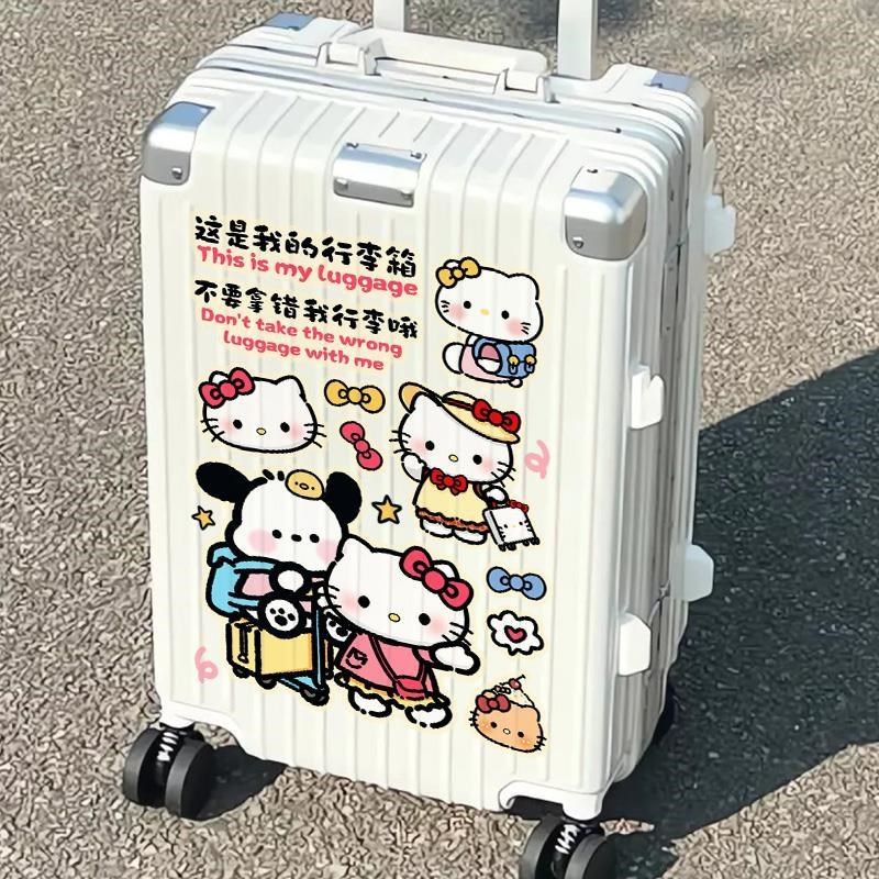 超大号行李箱贴纸旅行拉杆箱子贴画痕装饰贴画整张可爱卡通防水贴