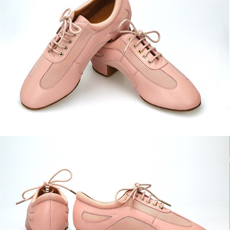 红舞裙升级版拉丁舞教师鞋粉色室内软底舞蹈成人女形体练功鞋