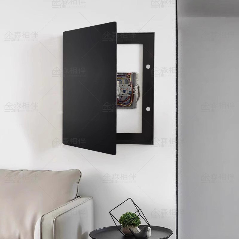 弱电箱遮挡超薄多媒体盒亚克力哑光盖板定制配电箱装饰画极简磨砂