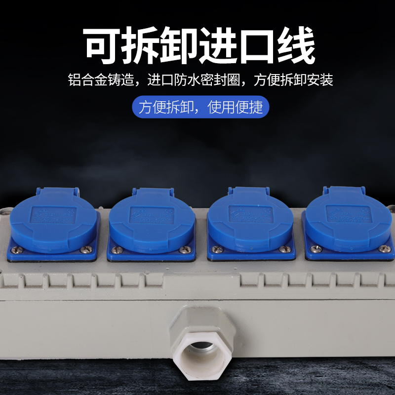 防爆开关明装86型220V单开双开三开四开车间厂房工业防水五孔插座