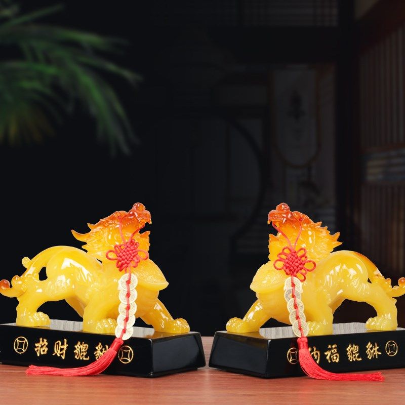 貔貅摆件招财g聚财大号玄关客厅皮丘一对客厅店铺旺财装饰开业礼