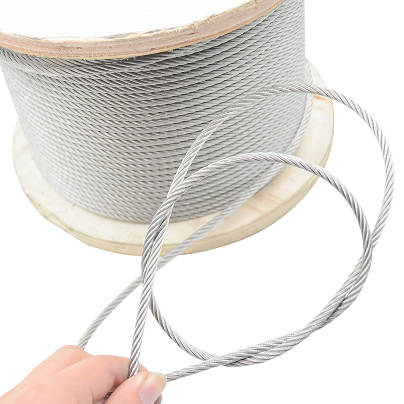 钢丝316不锈钢钢丝绳7*7/7*19结构细软钢丝线牵引吊起重吊绳钢索
