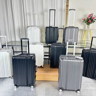 高颜值新款白色行李箱静音万向轮拉杆20登机箱24寸密码锁旅行箱女