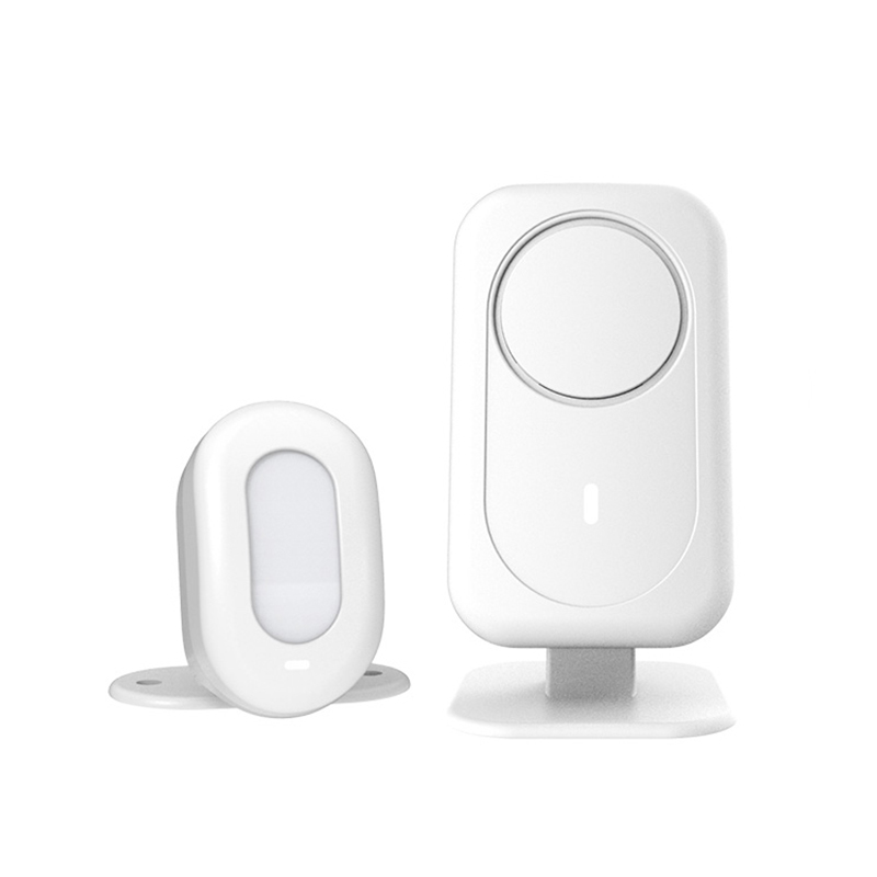 门口欢迎光临感应器店铺进门语音提示迎宾提醒超市分体响两头门铃