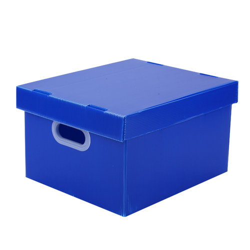 防水塑胶收纳箱子可折叠整理带盖打包箱周转箱瓦楞板塑料储物盒子