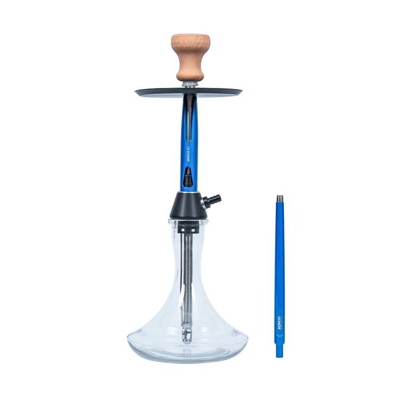 水烟配件工厂大号玻璃壶K3不锈钢水烟壶Koress hookah