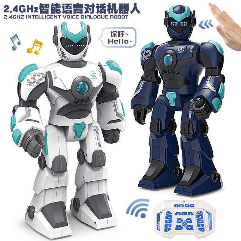 智能语音对话机器人2.4G遥控编程手势感应儿童讲故事电动模型玩具
