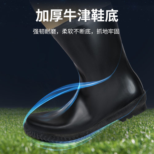 下水裤加厚牛津橡胶水鞋连体全身防水服捉鱼水衣连体水库雨裤皮叉
