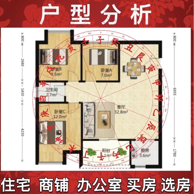 户型分析买房选房子家居布局看房子缺角住宅装修办公室布局户型图