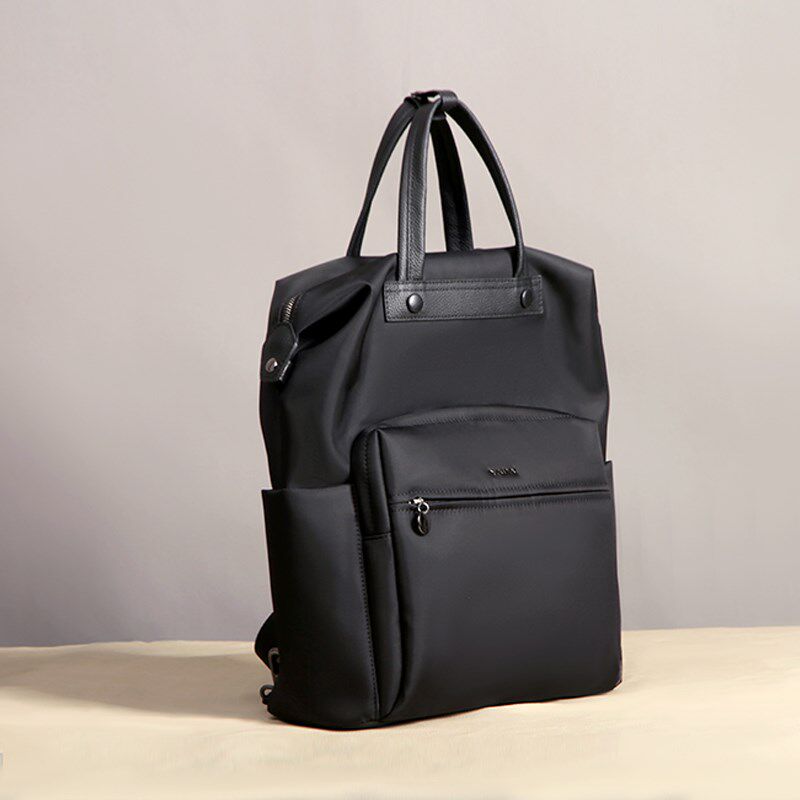 娅黛商务双肩包男笔记本电脑包15.6寸大容量通勤背包女时尚公文包