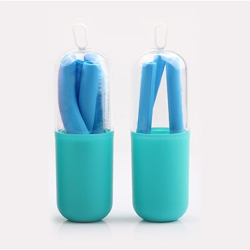 硅胶吸管可拆洗硅胶吸管可拆洗软清洗可重复使用环保大人便携矽胶