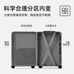 高颜值行李箱女20寸多功能拉杆登机箱男密码皮箱耐用2025新款子母