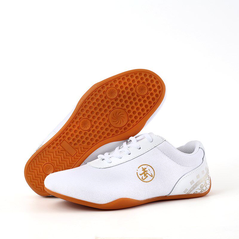 太极鞋牛筋底武术鞋男女款透气帆布夏秋季太极拳练功鞋运动鞋
