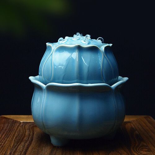 流水摆件循环水小型不插电USB静音迷你办公室桌面书房茶台装饰品