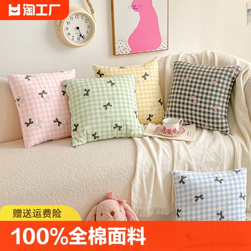 全棉抱枕被子两用可折叠空调被办公室午睡靠垫被汽车载二合一