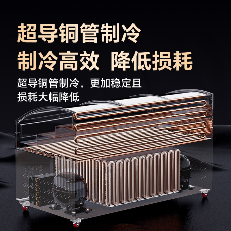 商用三阶梯柜点菜柜保鲜冰柜展示柜串串烧烤冷藏明档冷冻冰台菜品