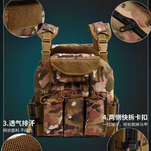儿童迷彩战术马甲快拆战术马甲背包作战装备三级甲包