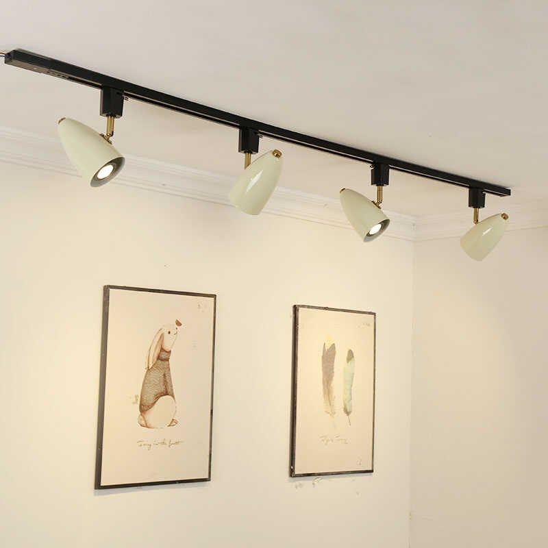 新款高级奶油风聚光射灯家用客厅餐厅背景墙补光商用服装店轨道灯,家装灯饰光源,明装射灯,淘宝优惠券,粉丝福利购,淘宝优惠卷