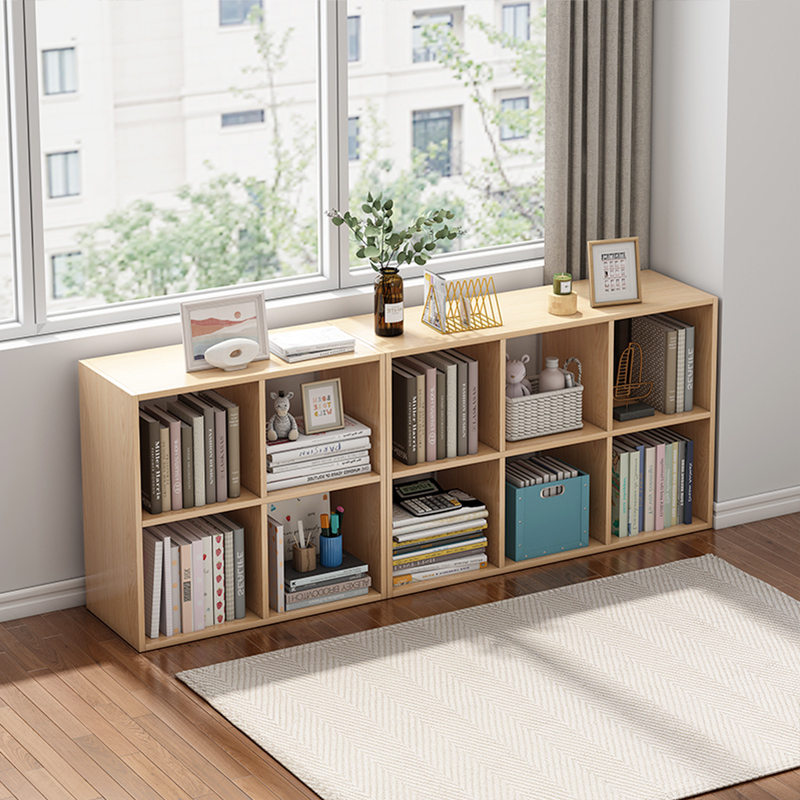 书架置物架落地家用分层架卧室多层格子柜简约现代自由组合收纳柜