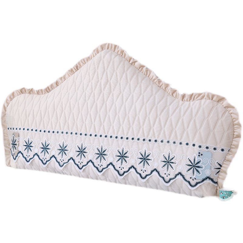 床头套罩欧式弧形半圆木床头罩万能全包靠背软包定制新款大方简单