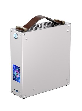 灰色M1铝合金mini迷你电脑机箱台式机小主电源套装diy办公外壳itx