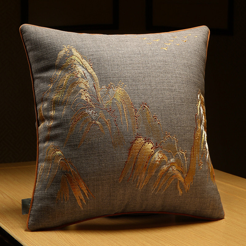 中式红木沙发抱枕枕芯靠垫靠腰靠枕床头靠包客厅大号抱枕套靠背垫