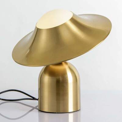 创意金属帽台灯轻奢卧室桌灯设计师样板房客厅床头灯bed lamp