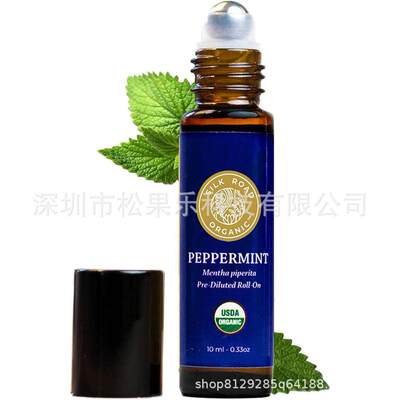 亚马逊同款Peppermint Essential Oil薄荷滚珠精油深圳现货