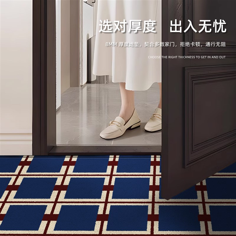 2025新款高级感入户门地垫防滑耐脏客厅地毯家用门外垫子玄关脚垫