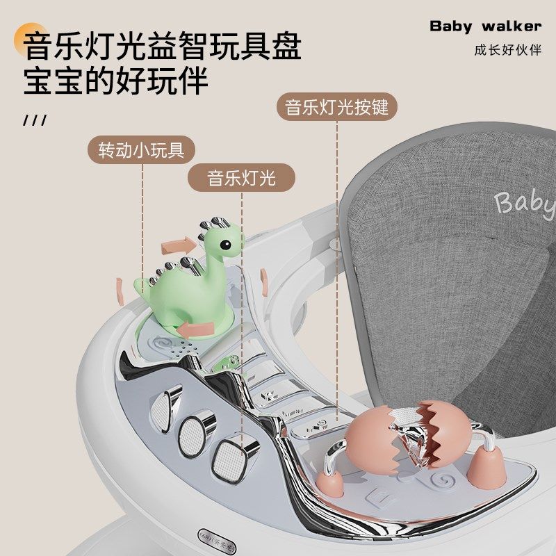婴儿学步车助步车防o型腿2024新款多功能宝宝儿童可坐手推防侧翻