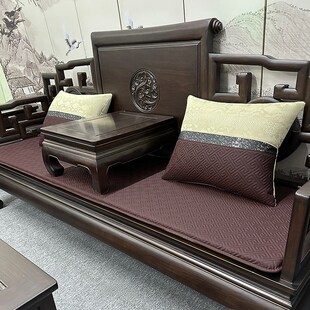 沙发坐垫冬夏两用中式红木椅子座垫防滑海绵加Q厚餐椅茶椅垫子定