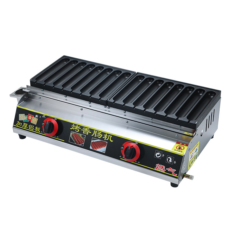 燃气烤肠机商用加厚香肠机新款网红脆皮烤肠炉摆摊淀粉肠机器