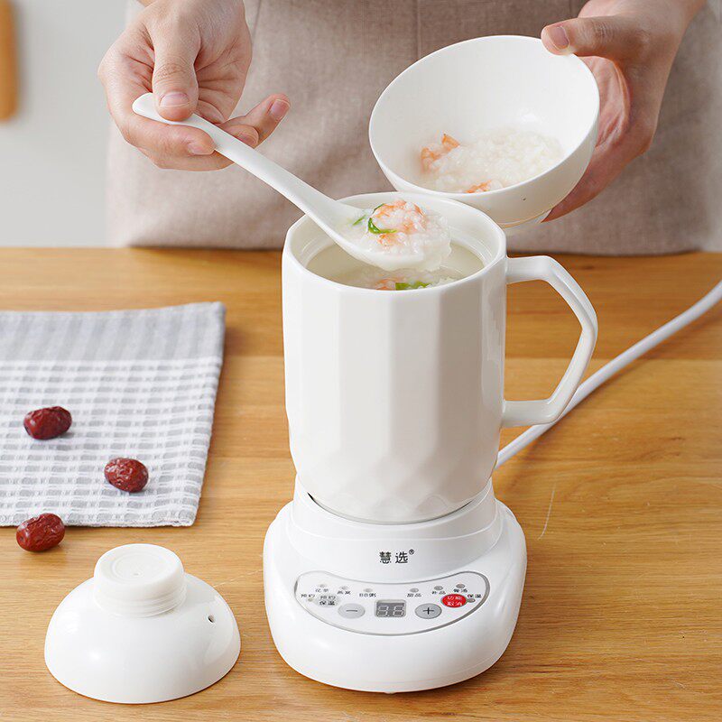 大号电炖杯陶瓷电热全自动加热牛奶杯炖盅煲汤煮粥杯W宿舍迷你炖