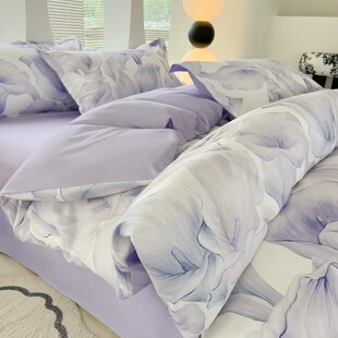 四件套纯棉全棉床上用品被罩床单被套双人床上4件套单人学生宿舍