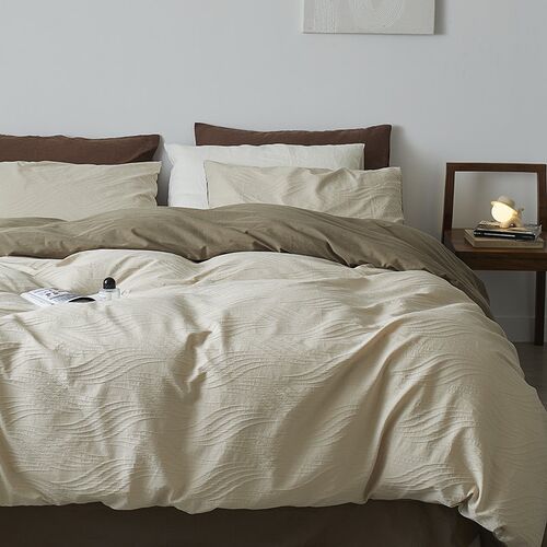 日式简约风丨四件套全棉床单被套高级感三件套民宿样板间床品