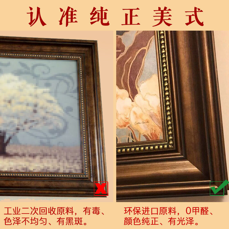 美式电表箱装饰画可推拉配电箱电闸箱装饰盒空开箱遮挡箱电表箱画