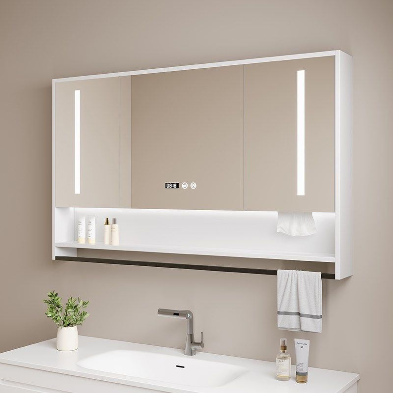 智能浴室镜柜挂墙式带背光灯防雾卫生间镜子置物架单独收纳一体柜,家装主材,浴室镜柜,淘宝优惠券,粉丝福利购,淘宝优惠卷