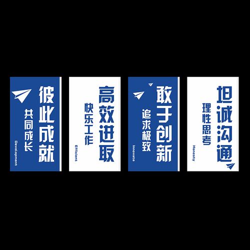 办公室文化墙面氛围装饰励志标语公司背景墙面会议室高级感布置