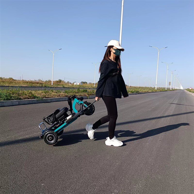 小臻电动车折叠电动三轮车单人代步车残疾人家用小型轻便三轮锂电