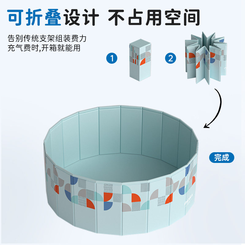 游泳池儿童家用小型家庭泳池圆形支架小孩子可折叠免充气宝宝水池