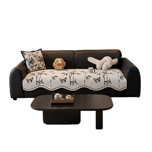 蔓越家 竹影 沙发垫东方美学中D古风坐垫沙发套罩巾复古新中式