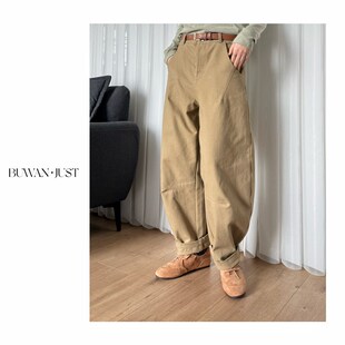 B1117 立体结构感廓形K精梳棉休闲裤 不晚BUWAN 长期主义