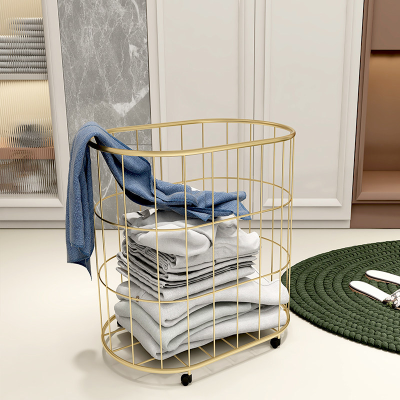 北欧轻奢脏衣g服家居玩具收纳篮洗衣篮脏衣篮现代脏衣筐酒店带轮,收纳整理,脏衣篮,淘宝优惠券,粉丝福利购,淘宝优惠卷