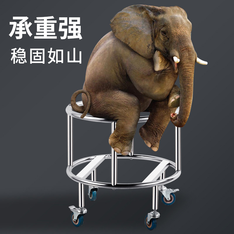 加厚汤桶架保温桶带轮外出推车菜板开水桶展板三角商用加高置物架