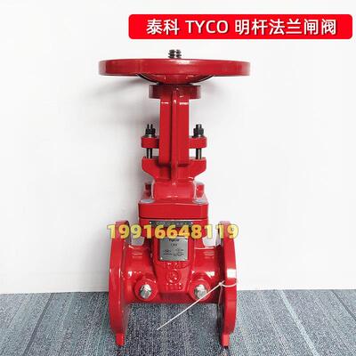 正品美国泰科闸阀明杆法兰式DN150 100 200 3寸6寸8寸FM认证tyco