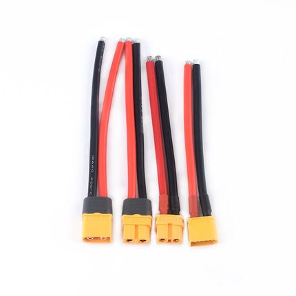 XT60U XT60H带护套 公母头 带线 航模电池插头硅胶线